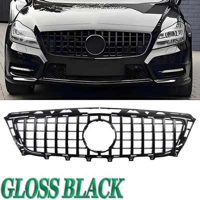 Glossy Black GTR Front Grille For 2011-2014 Mercedes Benz CLS W218 CLS550 CLS350 — 第 1/4 张图片