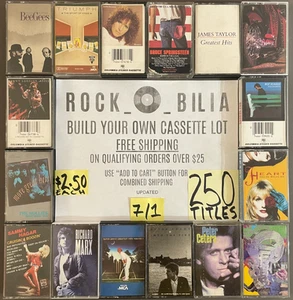 $2.50 CLEARANCE BUY 10 GET FREE SHIPPING BUILD MAKE YOUR OWN LOT CASSETTE TAPES - Picture 1 of 257