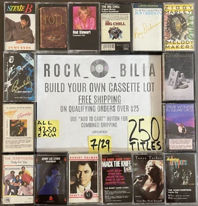 $2.50 CLEARANCE BUY 10 GET FREE SHIPPING BUILD MAKE YOUR OWN LOT CASSETTE TAPES - Picture 1 of 261