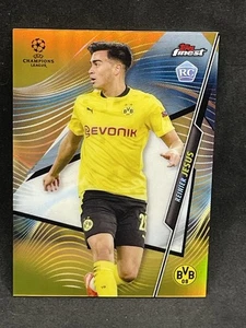 2020-21 Topps Finest UCL Gold Refractor /50 Reinier Jesus #89 Rookie RC - Picture 1 of 3