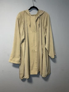 Mulberry Street Womens Size XL Tan Long-Sleeve Hooded Anorak Jacket - Picture 1 of 2