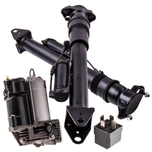 Rear 2X Air Shock Absorber + Compressor ADS For Mercedes  ML GL Class W164 X164 - Picture 1 of 9