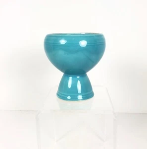 Vernon Kilns Pottery Early California EGGCUP Double EGG CUP TURQUOISE 1936-1946 - Picture 1 of 5