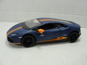 Kinsmart Lamborghini Huracan LP610-4 Diecast Modell Spielzeugauto 1:36 flach blau - Bild 1 von 5