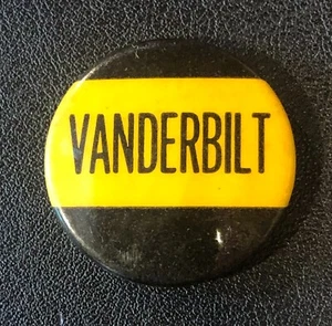 Vanderbilt University Commodores NCAA VINTAGE SEC Button Pinback - Picture 1 of 2