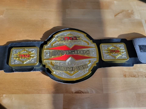 2010 Jakks Pacific TNA Wrestling X-Division Championship Belt - Rare Cover
