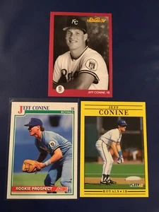 1991 Leaf Fleer Studio #63 #553 #722 JEFF CONINE Rookie Lot 3 Royals Nice Look! - Picture 1 of 1