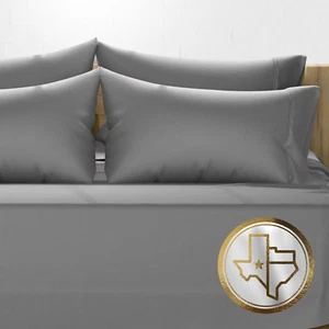 Luxury Egyptian Cotton King Size Sheet Set - 1000 Thread Count 6 Piece King Shee - Picture 1 of 8