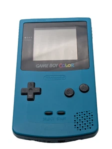 Teal Blue GameBoy Color Authentic Nintendo GBC Handheld Console-Tested-Free Ship - Picture 1 of 10