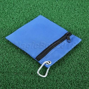 Zippered Design Golf Ball Bag Table Tennis Golf Ball Tees Holder Strorage Pocket - Picture 1 of 10
