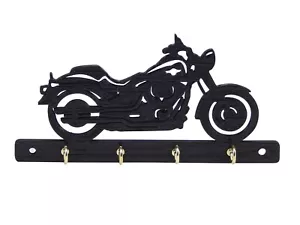 Fatboy Motorcycle Hog Key Rack Hook Hanger Holder Entryway Organizer for Wall - Picture 1 of 5