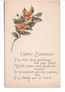 Geschnittene Rosen - Vintage Geburtstag Gruß Postkarte #2 - Bild 1 von 1