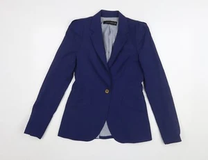 Zara Women Blue Single-Breasted Blazer XS - Picture 1 of 12