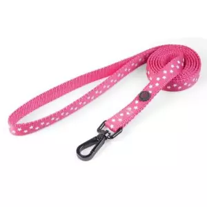 Correa Zoon WalkAbout rosa estrellado y blanco calidad nailon cachorro perro plomo para caminar - Imagen 1 de 1