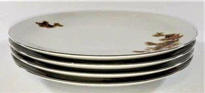 Set of 4 Vintage Pine Pattern Plates - 10 1/4" - Fancy China - Picture 1 of 7