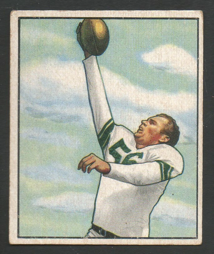 1950 Bowman Football Card  #76 Bill Leonard-Baltimore Colts Vg Ex Card - Image 1 of 1