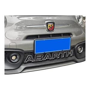 Abarth 500 595 Front Grill Letters 500 Series 4 2016–2024 WHITE Clip On - Picture 1 of 2