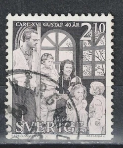 Sweden Royalty King Carl Gustav Family 40 Ann stamp 1986 A-2 - Picture 1 of 1