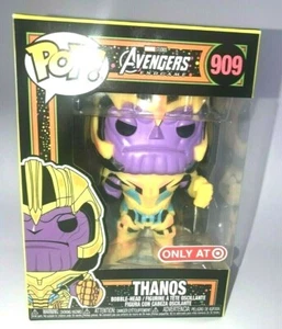 Funko Pop! - Marvel - Black Light Series - Thanos #909 - Target Exclusive - Picture 1 of 2