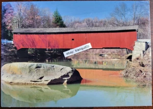 McGee's Mill Bridge Postkarte überdachte Brücken Woche mit Commem. poststempel 8. Mai 1999 - Bild 1 von 2