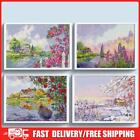 Full Embroidery Eco-cotton Thread 11CT Printed Scenery Cross Stitch Kit Art