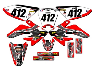 2004-2013 CRF 70 PODIUM Red Senge Graphics Kit Compatible with Honda - Picture 1 of 10