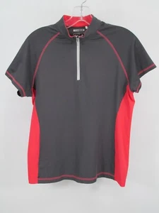 ADIDAS CLIMACOOL Athletic Top Women Size Medium Gray 2 Tone Golf Running Stretch - Picture 1 of 11