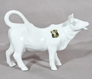 Cow Creamer White Gerold Porzellan Western Germany 5" Tall 7" Long - Picture 1 of 6