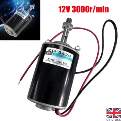 12V 30W 3000RPM Permanent Magnet Electric DC Motor High Speed Generator CW/CCW - Image 1 of 4