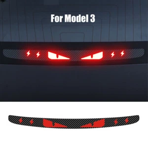 Placa de proyección de luz de freno de montaje alto emblema de calcomanía de PVC para Tesla Modelo 3 - Imagen 1 de 8