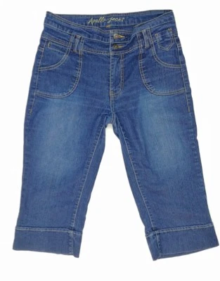 Pantalones de mezclilla Apollo para junior talla 9/10 pierna acampanada recortados/capri (32x18) Foto 1 de 3