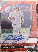 TYLER GENTRY 2020 Panini Prizm Draft Picks AUTO RED DONUT CIRCLES /99 PDP-76