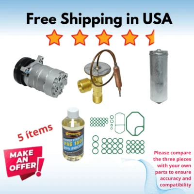 Compresor y válvula aire acondicionado apto para Isuzu Trooper 1998-2000 Foto 1 de 4