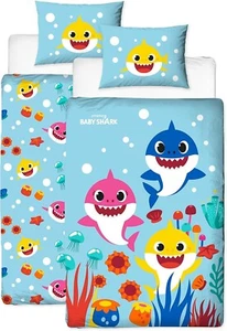Baby Shark Single Duvet Cover Officially Licensed | Reversible 2 Sided Rainbow - Picture 1 of 4