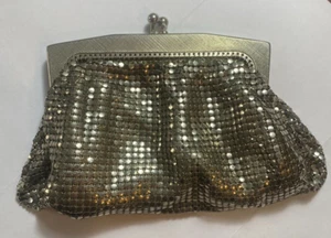 Glomesh Silver coloured Coin Purse Vintage Silver Mesh NSW Australia 1970s - Picture 1 of 6