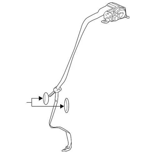 Conjunto de cinturón exterior de asiento trasero negro genuino GM 2013-2019 Cadillac XTS 19300001 Foto 1 de 2