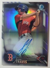 2016 Bowman Chrome Prospects Refractor 460/499 Sam Travis AUTO #BCAP-STR (NM)