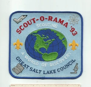 EC SCOUT BSA 1993 GREAT SALT LAKE COUNCIL SCOUT-O-RAMA JACKE PATCH FUSIONIERT UTAH - Bild 1 von 1