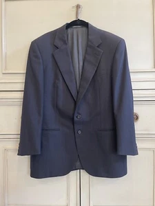 Traje Negro Ermenegildo Zegna 2 Botones Talla 42 Pantalones 34x29 Hecho en Italia - Imagen 1 de 14