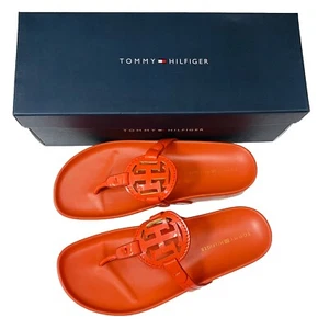 Tommy Hilfiger Relina Orange Slip On Flipflop size 9 M - Picture 1 of 3