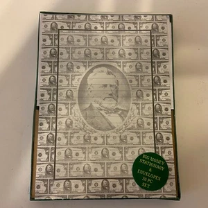 Banconote Cinquanta Dollari Soldi Cancelleria 10 Fogli 10 Buste - Foderate Cancelleria - Foto 1 di 12