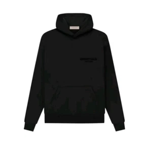 Fear of God Essentials Pullover Hoodie Stretch Limo Black Brand New With Tags - Picture 1 of 7