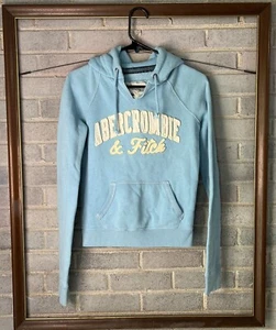 Abercrombie & Fitch Girls Medium Authentic Vintage Collection Blue Hoodie - Picture 1 of 4