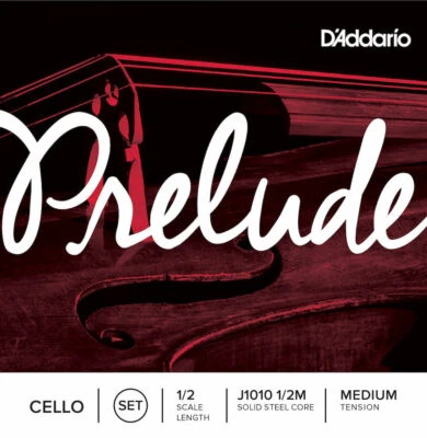 D'Addario Prelude Cello String Set, 1/2 Scale, Medium Tension - Image 1 of 4