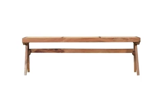 Byron Natural 2 Seater Mango Wood Rattan Bench - Picture 1 of 11