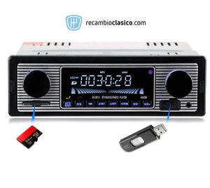autoradio retro con MP3 USB - Imagen 1 de 3