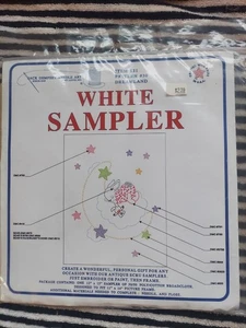 JACK DEMPSEY NEEDLE ART ITEM 181 PATTERN #30 DREAMLAND WHITE SAMPLER NEW - Picture 1 of 3