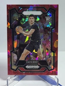 2024 Panini Prizm Draft Red Ice Prizm #1 Zach Edey (RC) - Bild 1 von 2