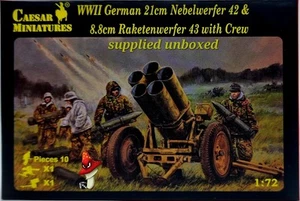 Caesar Miniatures 1/72 WWII German 21cm Nebelwerfer 42 und 8,8cm Raketwerfer - Bild 1 von 7