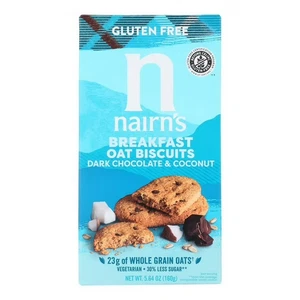 Nairn's Biscuits Chocolate & Coconut Breakfast Bar Cookie, Case of 6-5.64 oz - Picture 1 of 1